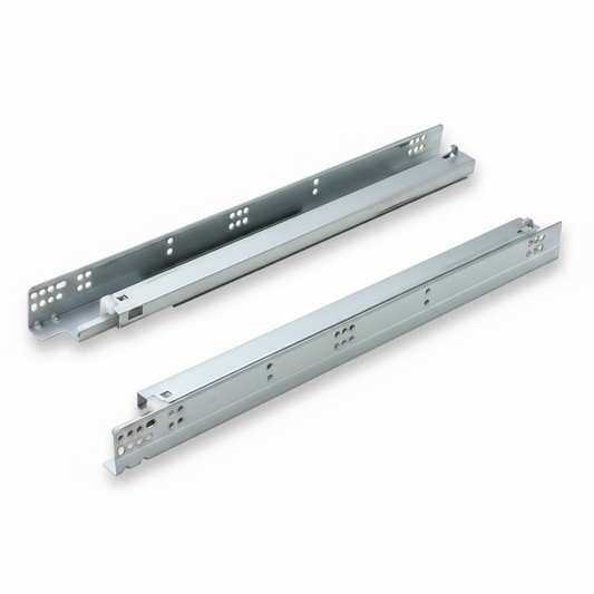 Silverline SUSL19-2Ds | 2-Way Adjustable Soft-Close Full Extension Undermount Cabinet Drawer Slides for 3/4 in. Side Panels (6 Pairs)
