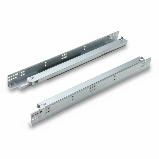 Silverline SUSL19s | 6-Way Adjustable Soft-Close Full Extension Undermount Cabinet Drawer Slides for 3/4 in. Side Panels (6 Pairs)