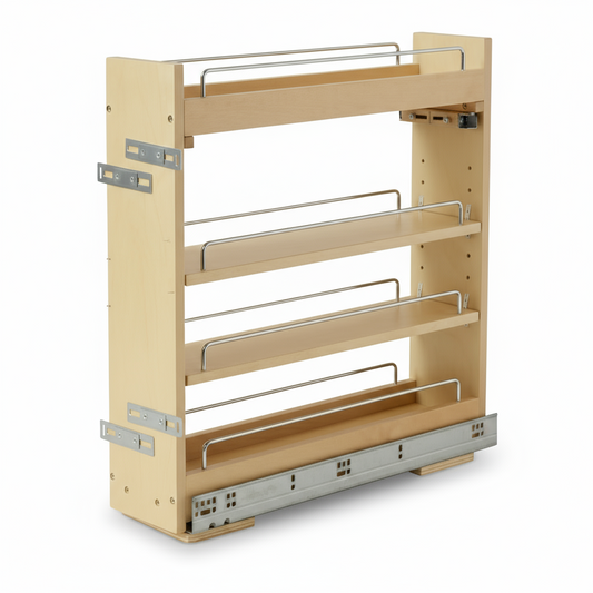 Silverline WS3069 | Soft Close Four-Tier Spice Rack for 9 in. Cabinets
