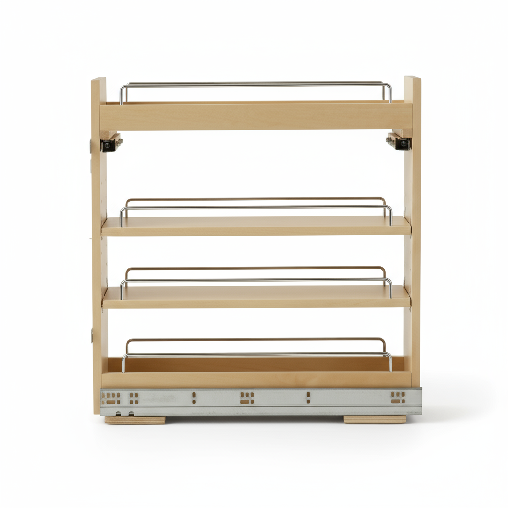 Silverline WS3069 | Soft Close Four-Tier Spice Rack for 9 in. Cabinets