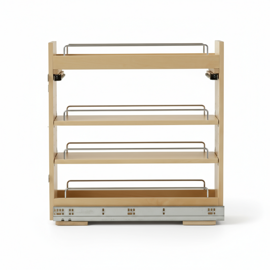 Silverline WS3069 | Soft Close Four-Tier Spice Rack for 9 in. Cabinets