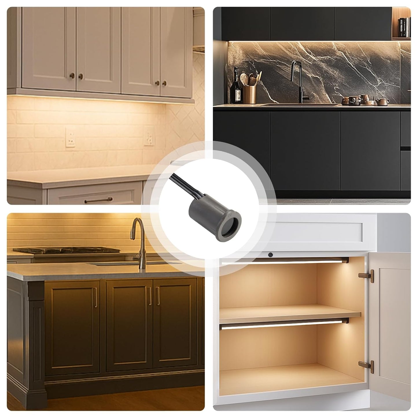 Wired LED Sensors for Cabinet Lighting | Door, PIR, Touch Dimmer & Hand Wave Controls