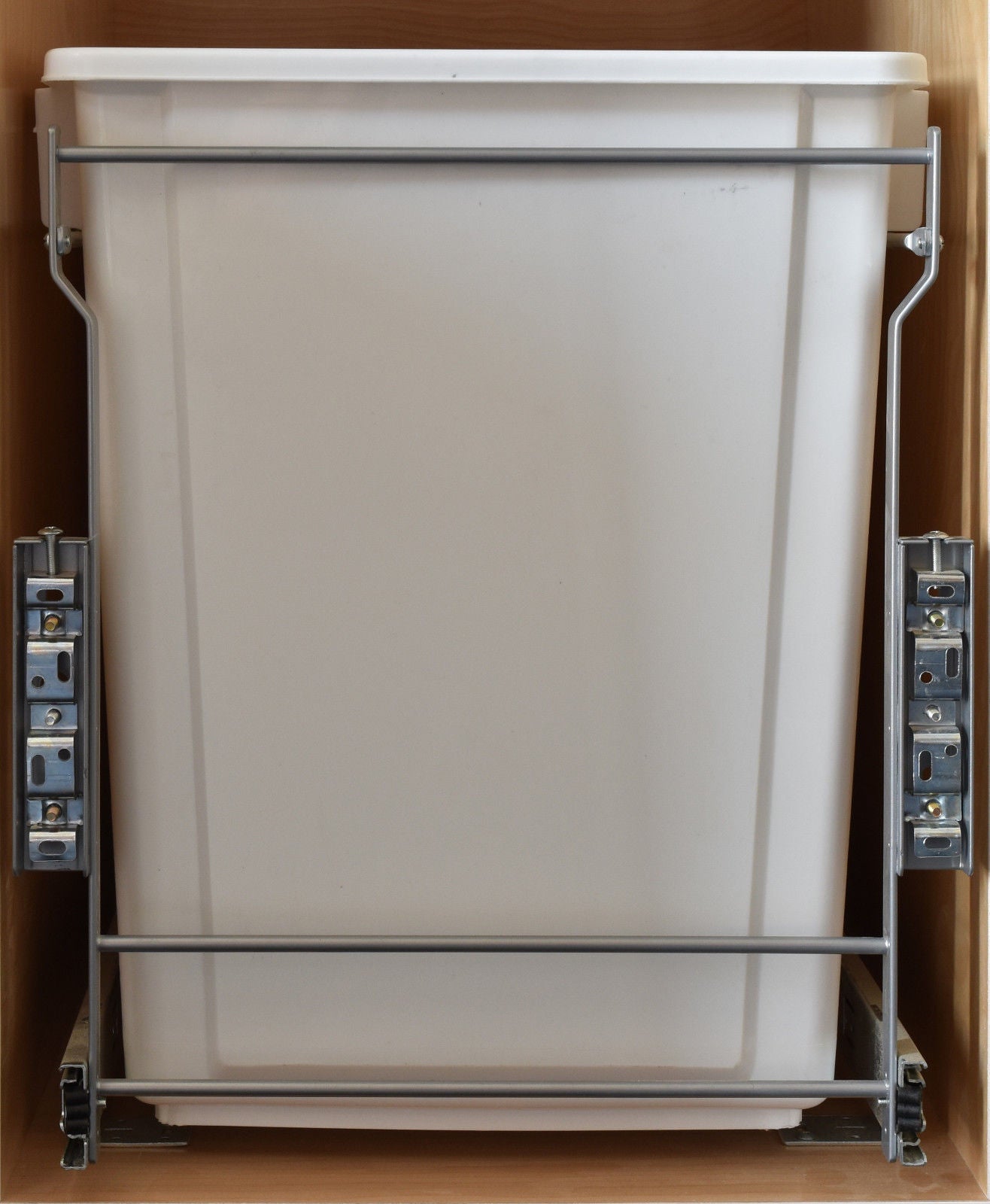 Pull Out Trash Cans - Kitchen Cabinet Organizer Pullout In-Cabinet 20 Qt Bins - amerfithardware