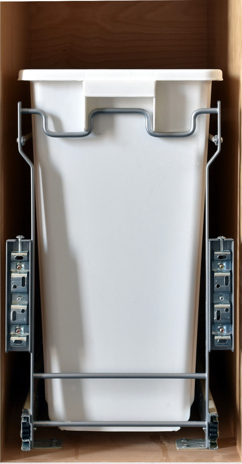 Pull Out Trash Cans - Kitchen Cabinet Organizer Pullout In-Cabinet 20 Qt Bins - amerfithardware