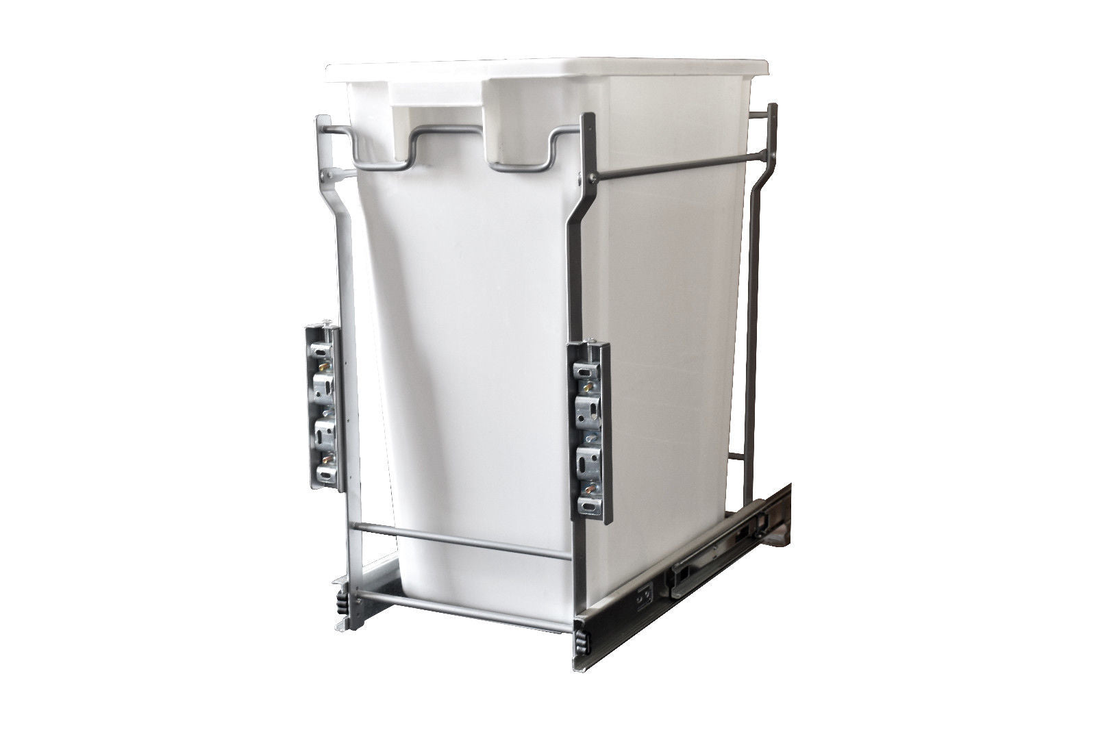 Pull Out Trash Cans - Kitchen Cabinet Organizer Pullout In-Cabinet 20 Qt Bins - amerfithardware