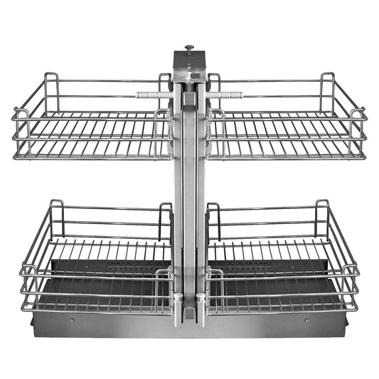 Blind Corner Magic Corner Caddy Pull-Out Pull-Slide-Pull Cabinet Hardware - amerfithardware