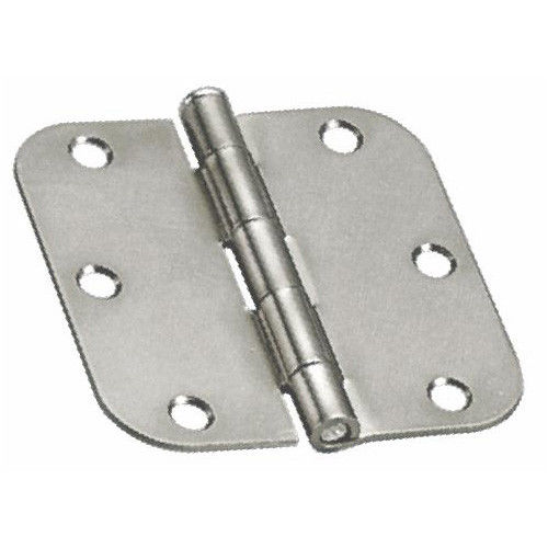 3.5 inch x 3.5 inch Door Hinges Plain Bearing 5/8 inch Radius Corners Mortise - amerfithardware
