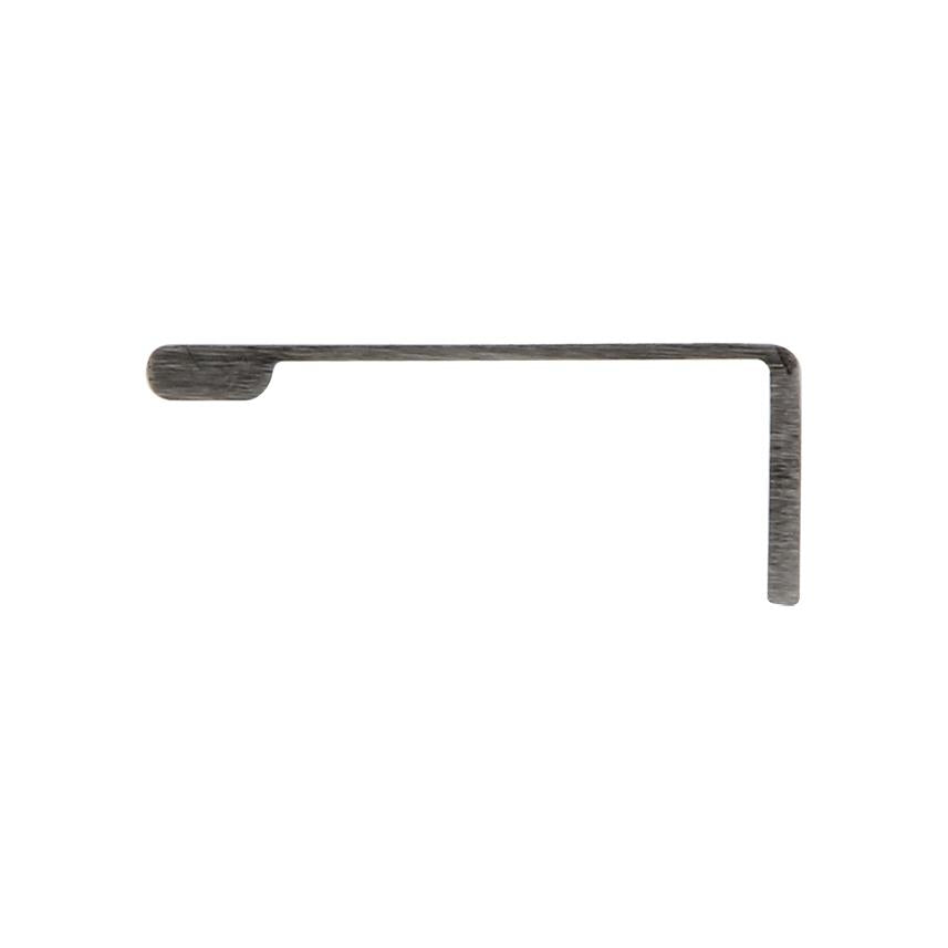 Silverline A1022 | Solid Finger Edge Tab Pull | Brushed Aluminum