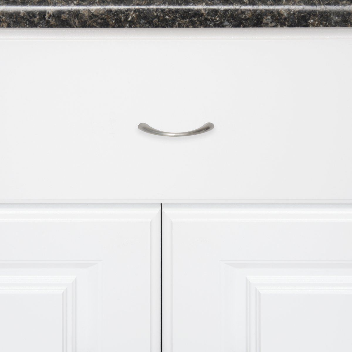 Silverline A2017 Tapered Bow Cabinet Hardware Pull Handle CC: 96 mm ~ 3-13/16 inch - amerfithardware