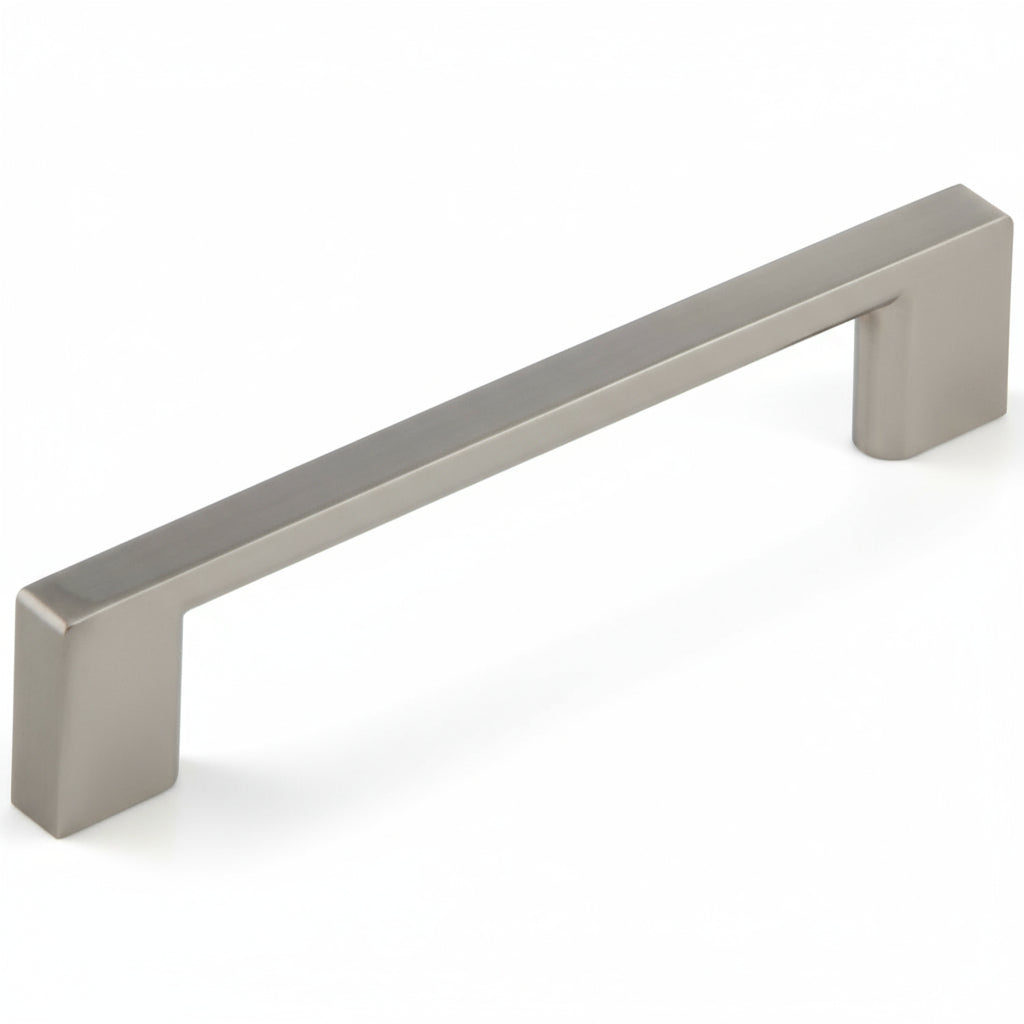 Silverline A2037 | Centers 5-1/16 in. Solid Thin Square Bar Pulls in Satin Nickel