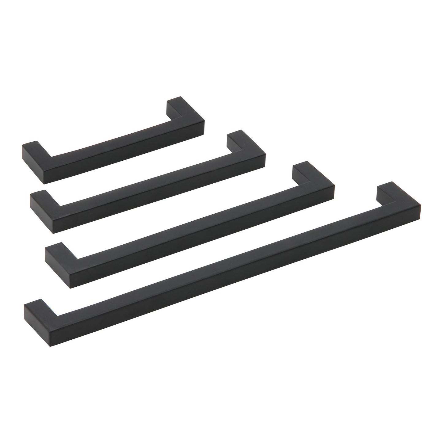 Silverline A2060 | 3/8 in. x 3/8 in. Solid Contemporary Modern Square Bar Pulls | Various Sizes & Finishes