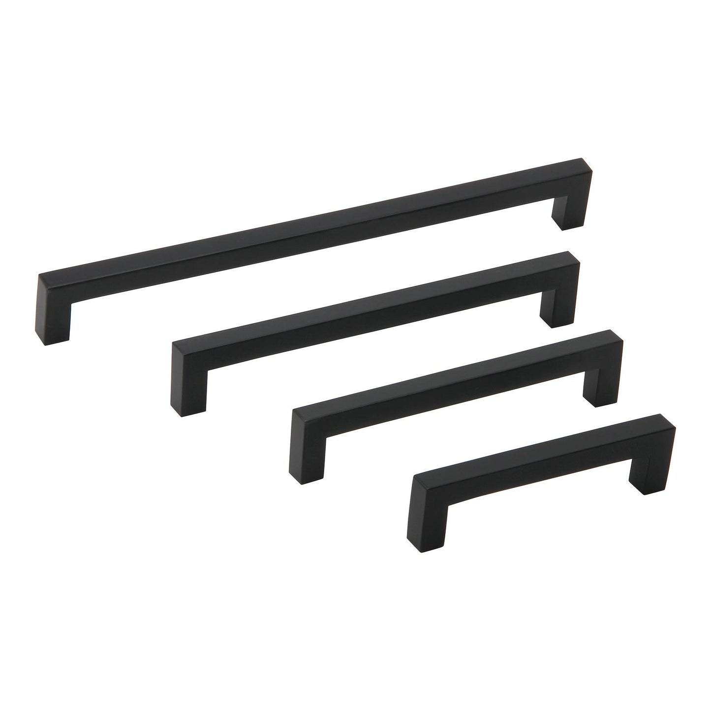 Silverline A2060 | 3/8 in. x 3/8 in. Solid Contemporary Modern Square Bar Pulls | Various Sizes & Finishes