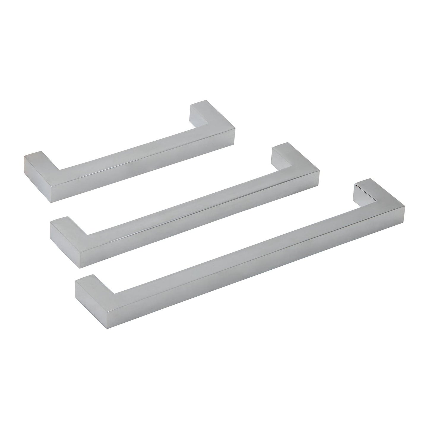 Silverline A2060 | 3/8 in. x 3/8 in. Solid Contemporary Modern Square Bar Pulls | Various Sizes & Finishes