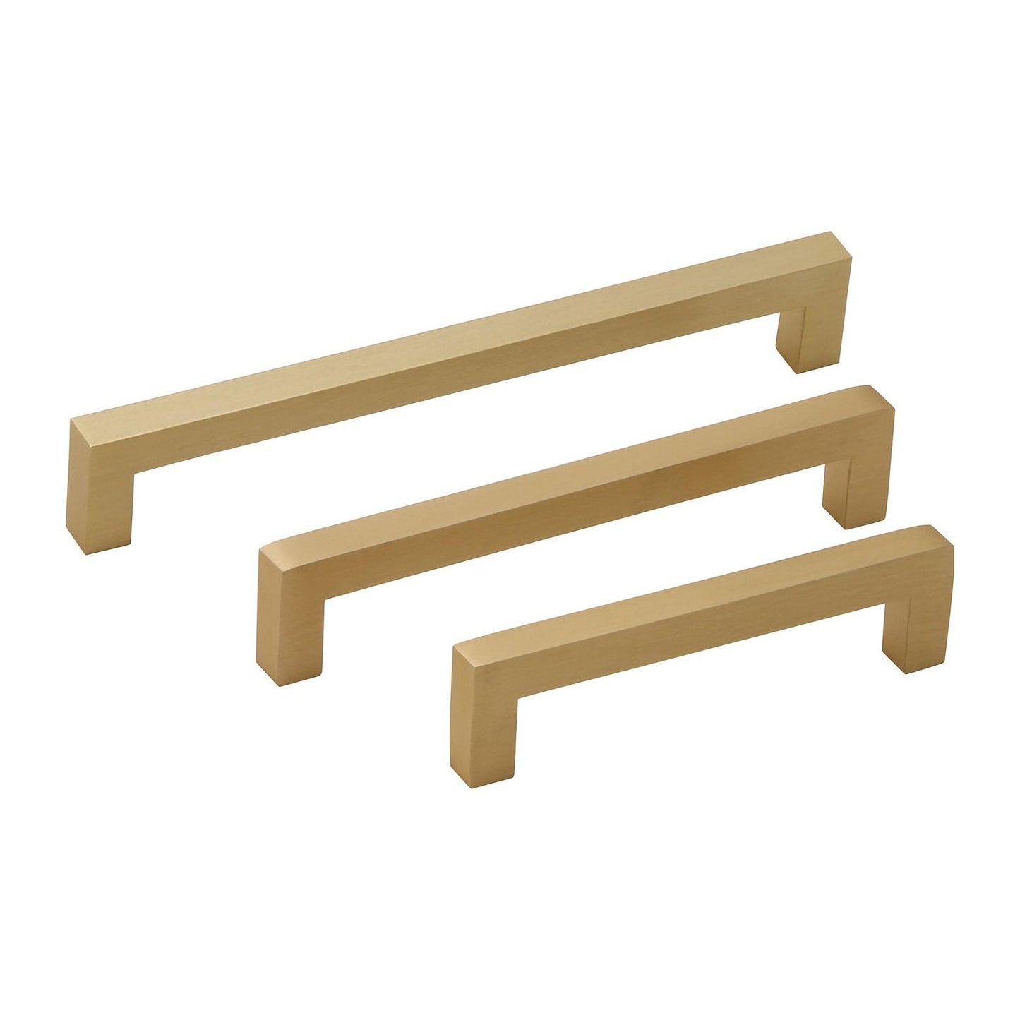 Silverline A2060 | 3/8 in. x 3/8 in. Solid Contemporary Modern Square Bar Pulls | Various Sizes & Finishes