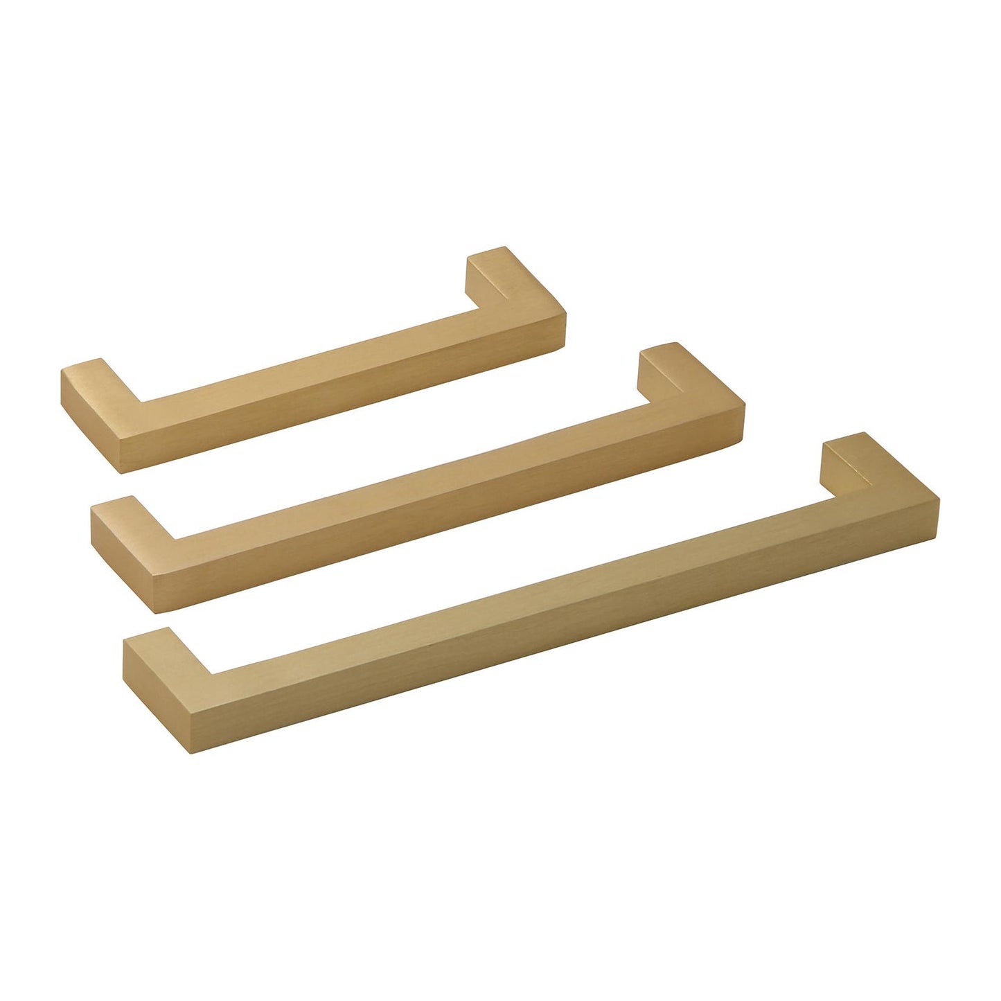 Silverline A2060 | 3/8 in. x 3/8 in. Solid Contemporary Modern Square Bar Pulls | Various Sizes & Finishes