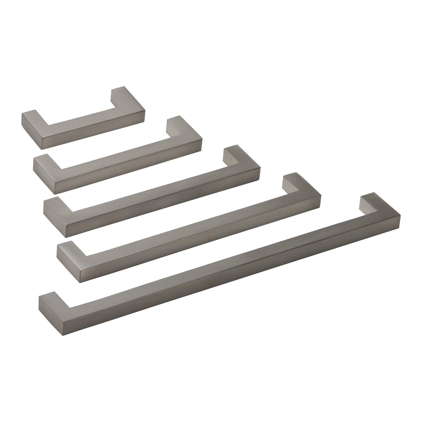 Silverline A2060 | 3/8 in. x 3/8 in. Solid Contemporary Modern Square Bar Pulls | Various Sizes & Finishes