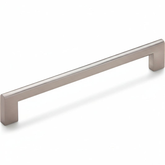 Silverline A2160 | Centers 7-9/16 in. Sleek Essentials Solid Bar Pulls in Satin Nickel