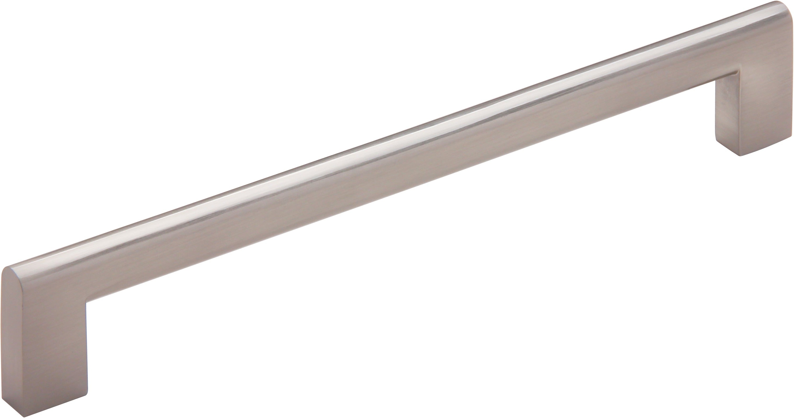 Silverline A2160 - 8-3/11 inch (210mm) Aluminum Square Bar Pull in Brushed Satin Nickel FinishCC: 7-11/20 inch (192mm)