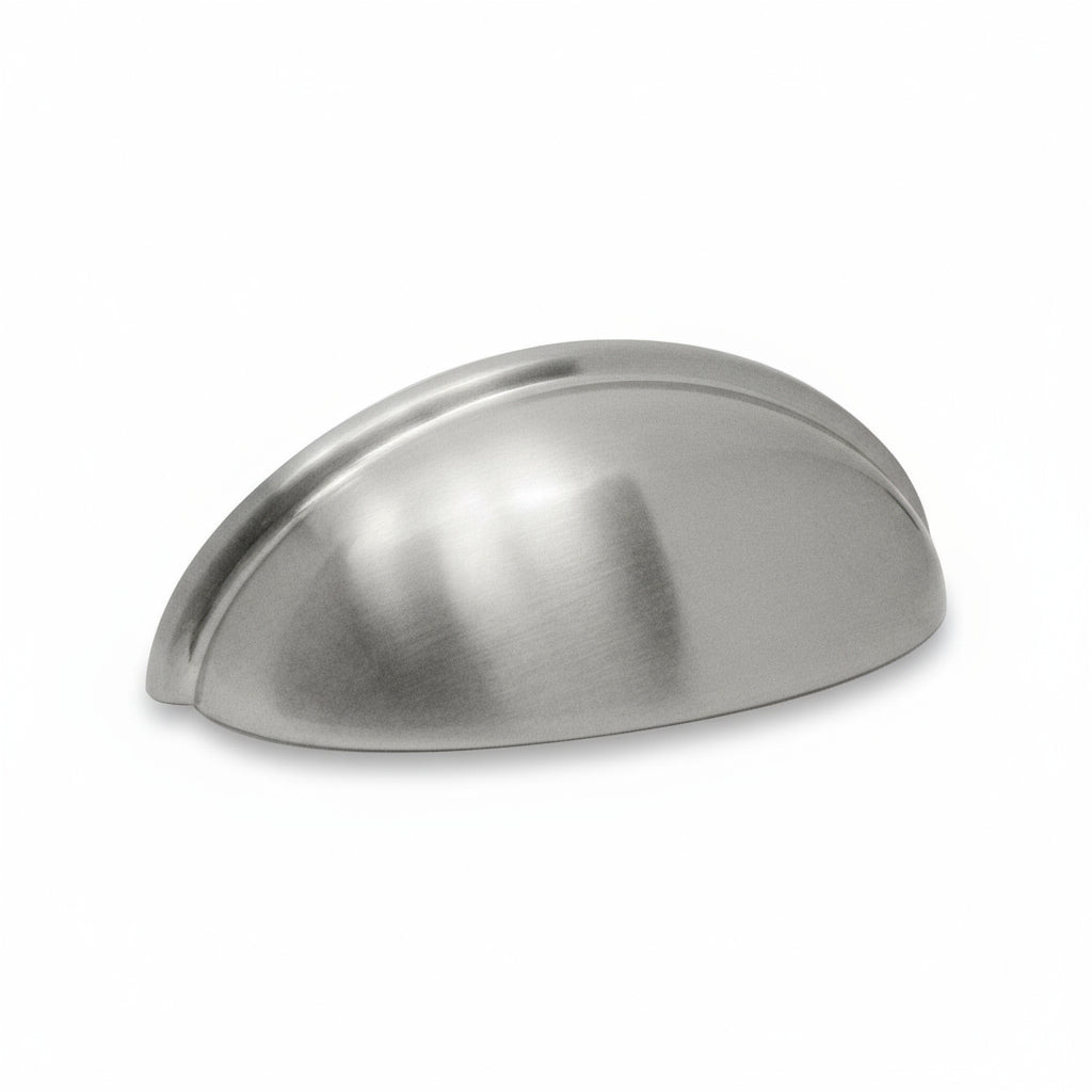 Bin Cup Pull Cabinet Half Moon Shell - Screw Hole to Hole 3" - amerfithardware