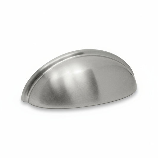 Bin Cup Pull Cabinet Half Moon Shell - Screw Hole to Hole 3" - amerfithardware