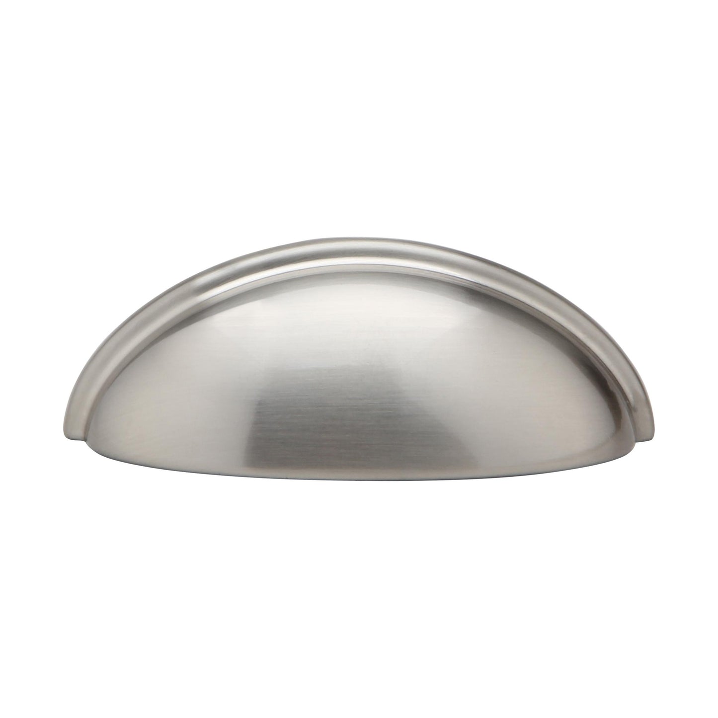 Silverline B2019 | Centers 3 in. Cup Pulls Half-Moon Shell-Shape Bin Pulls | Various Finishes