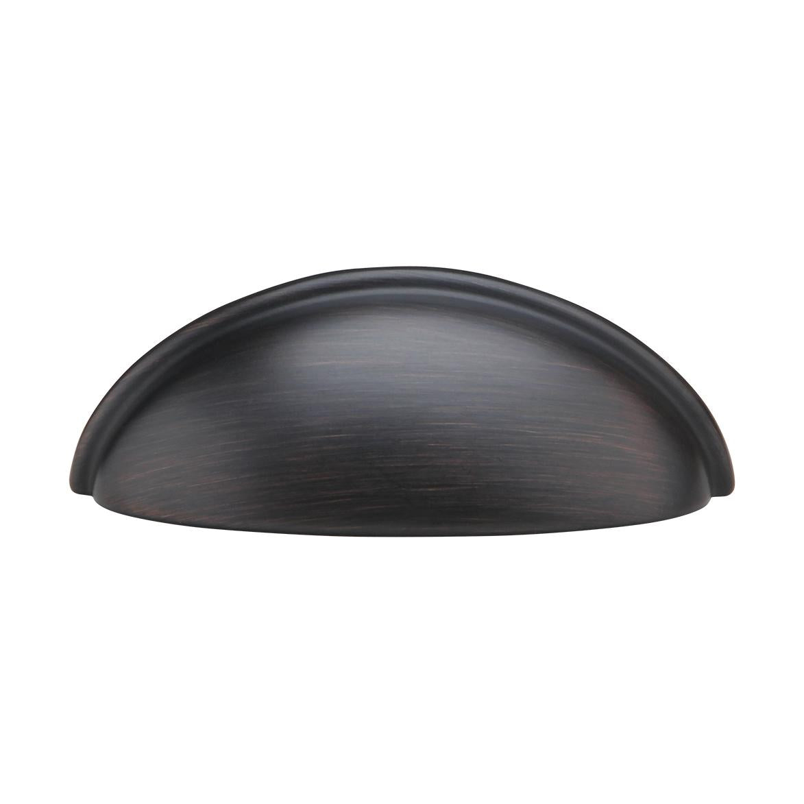 Silverline B2019 | Centers 3 in. Cup Pulls Half-Moon Shell-Shape Bin Pulls | Various Finishes