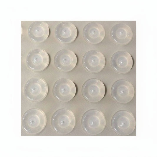 Silverline BP1355 | Diameter 1/2 in. Clear Adhesive Cabinet Door Bumpers (Bundle Options)