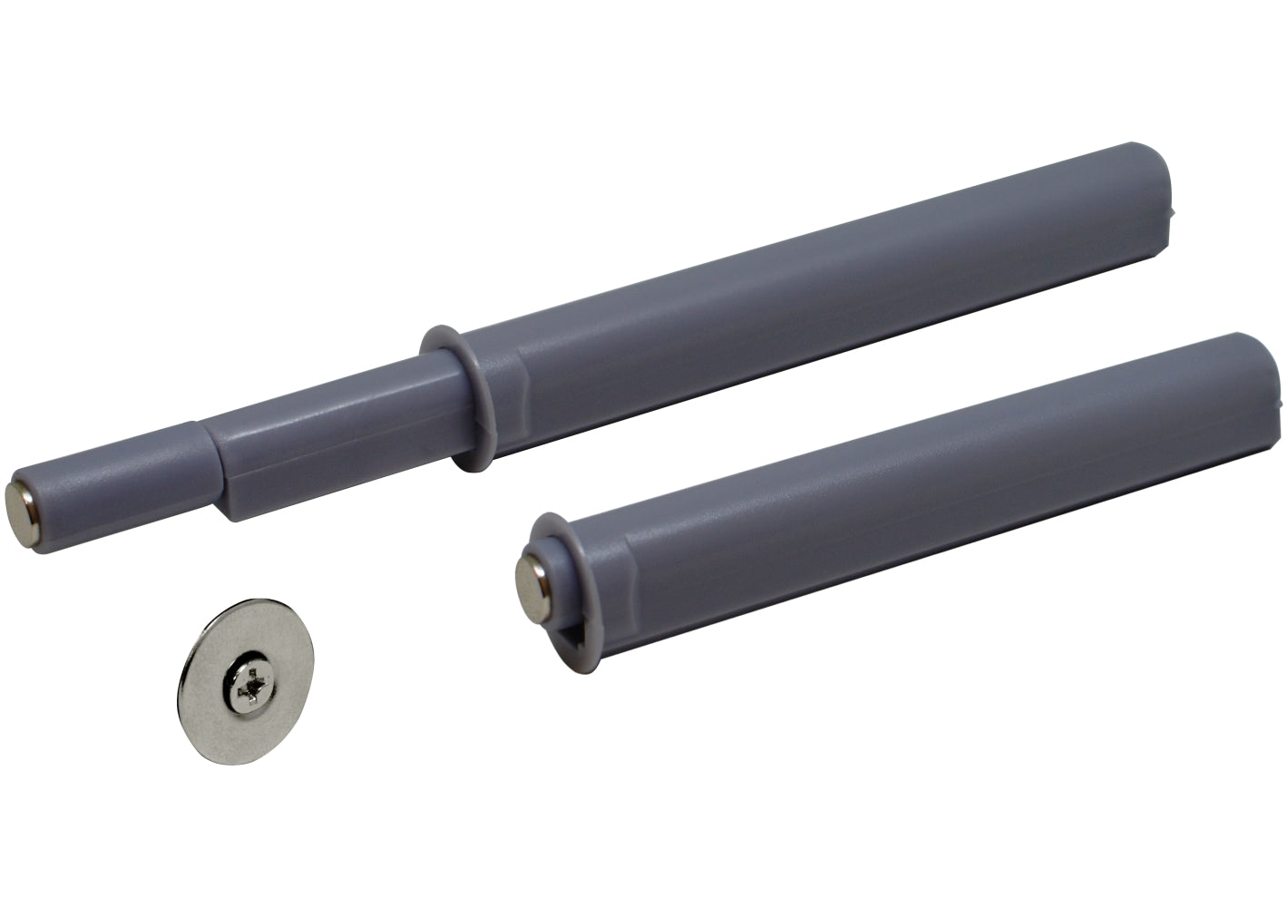 Silverline Grey Magnetic Damper Buffer Catch Latch With/Without Support Set of 10