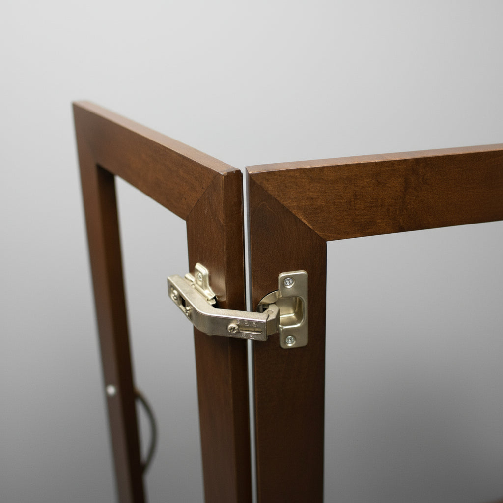 135 ° Angle Concealed Hinge Cabinet Hardware 1 Pair Bifold Door w Mounting Plate - amerfithardware