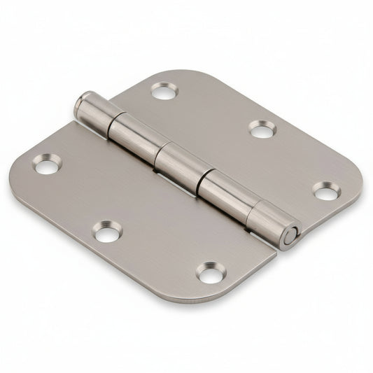 Silverline DH5001 | 3-1/2 in. x 5/8 in. Radius Residential Butt Door Hinge | Various Finishes (Set of 2)