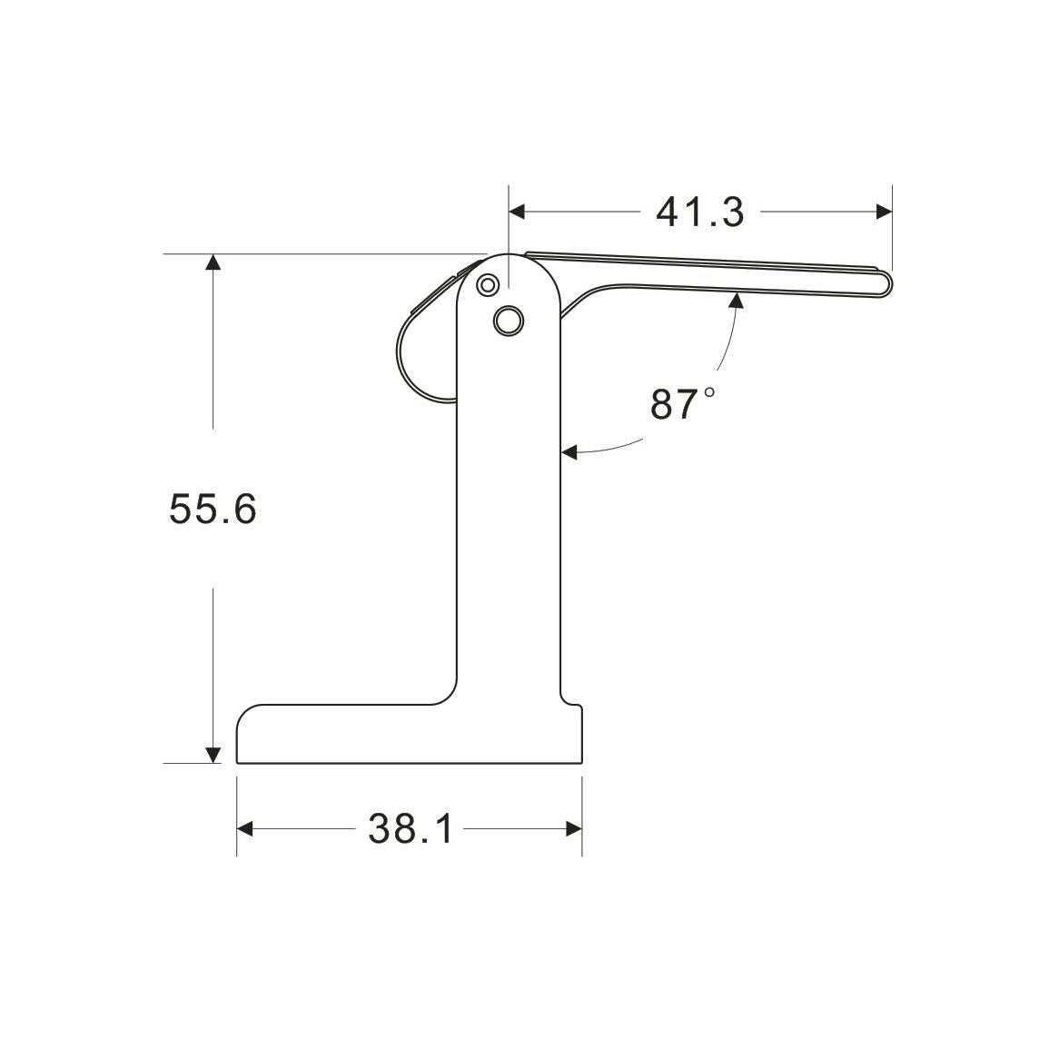 Silverline DL2017 | Stainless Steel 304 Hotel Style Security Door Latch