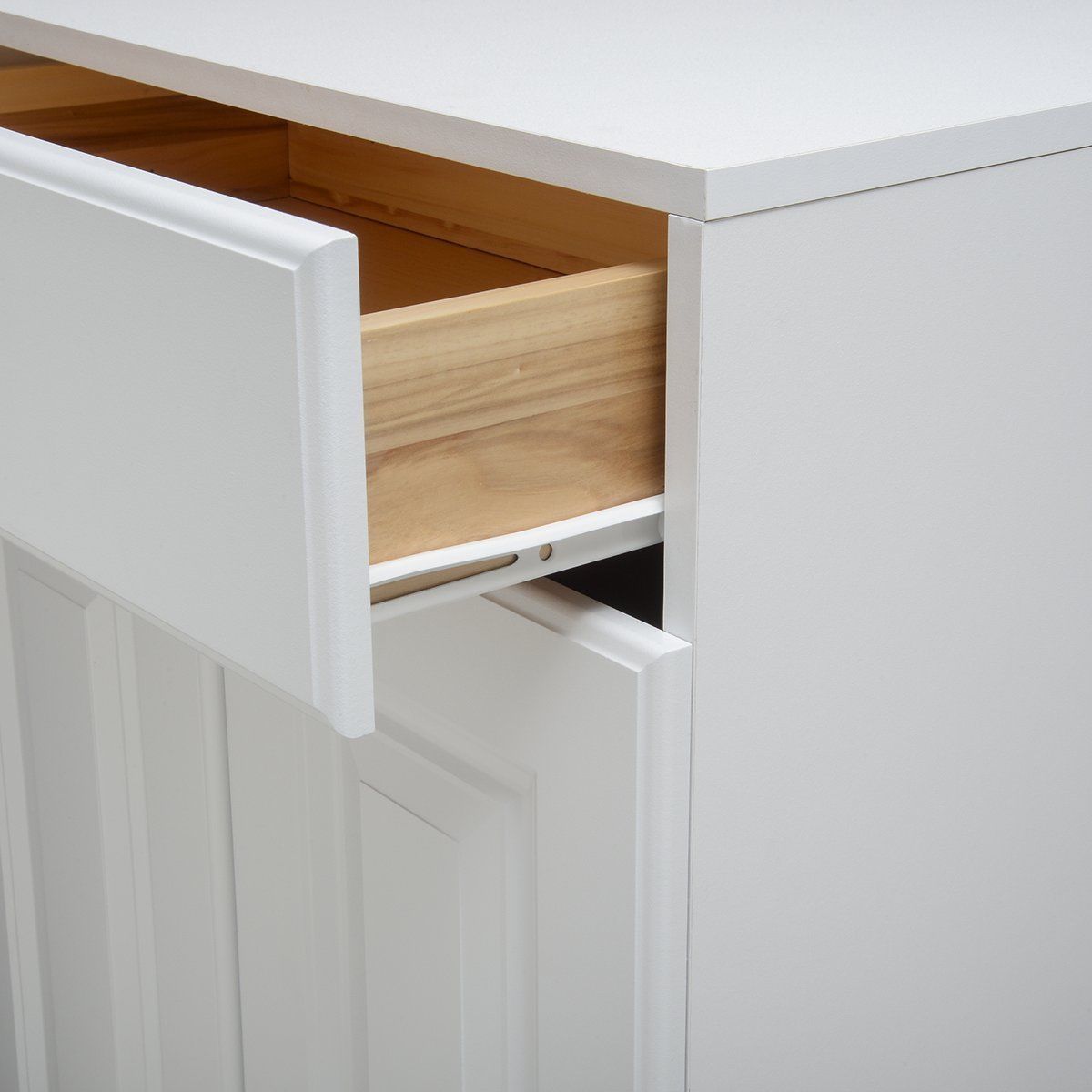 Euro Drawer Slide 32mm System Epoxy Covered Glides Roller Runners - 25 Pairs - amerfithardware