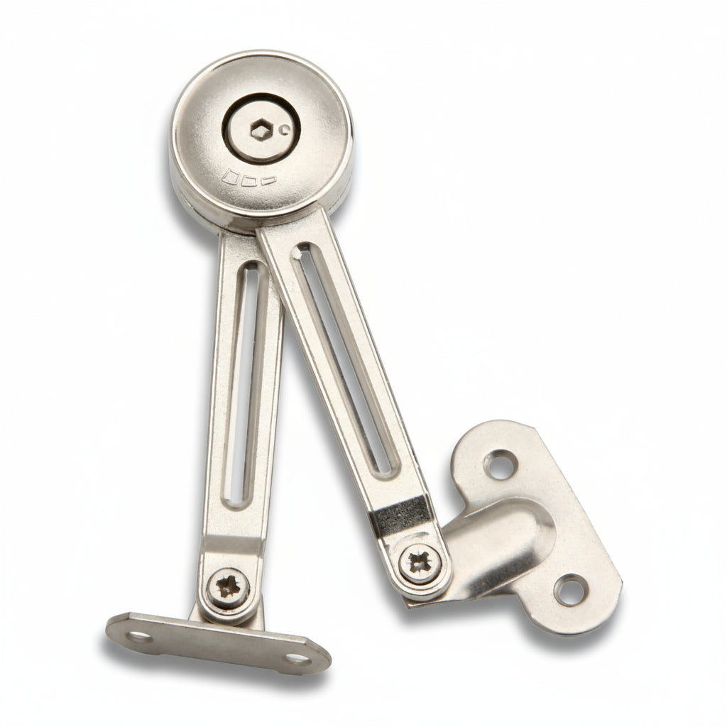 Silverline FS01 | Duo Flap Stay Hold-Open Cabinet Door Damper for Lift-Up Frameless Cabinet Doors (Set of 1 Pair)