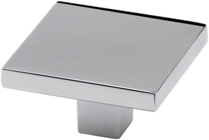 Silverline K2050 - 1/19-50 inch (35mm) Square Flat Contemporary Modern Cabinet Knob