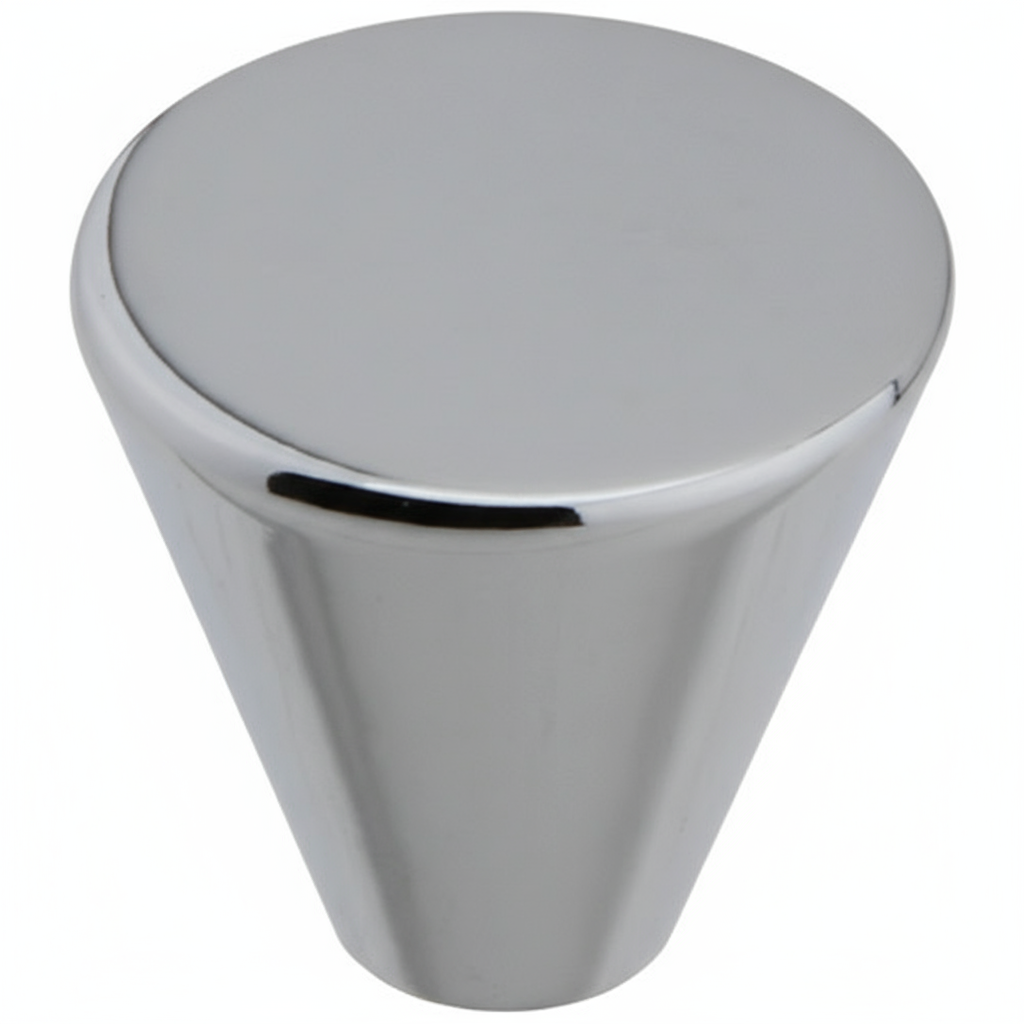 Silverline K2008 Cabinet Hardware Knob 25 x 27 H (mm) Cone Peg Medicine Bathroom - amerfithardware