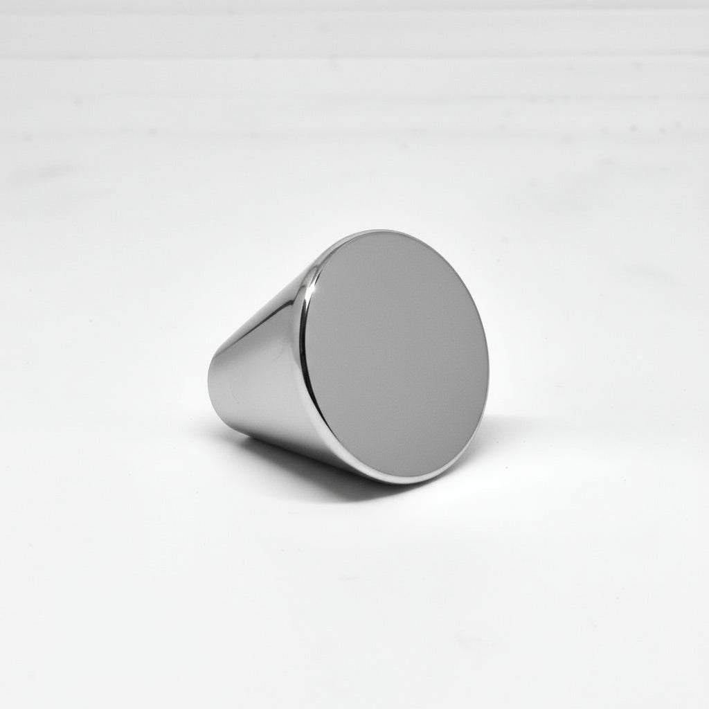 Silverline K2008 Cabinet Hardware Knob 25 x 27 H (mm) Cone Peg Medicine Bathroom - amerfithardware