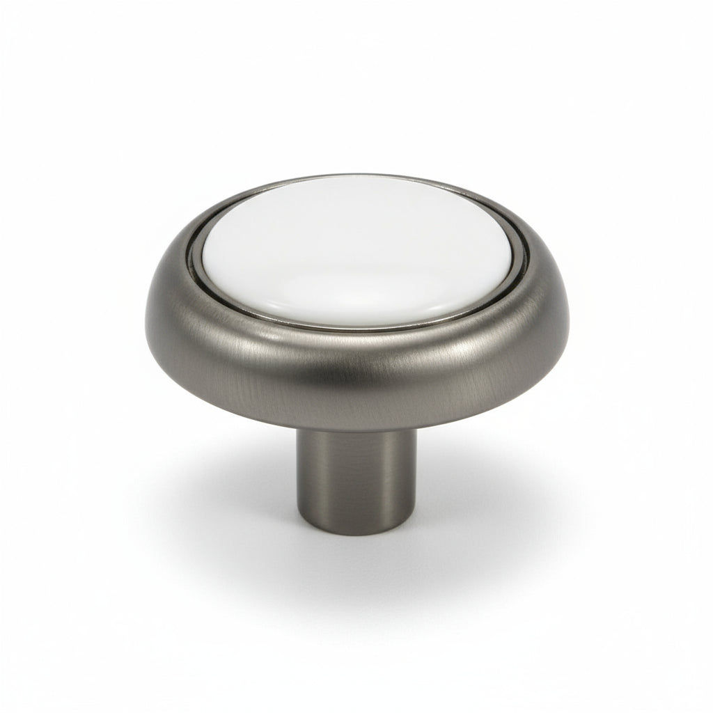 Silverline K2017 Cabinet Hardware Knob 30 x 28 H (mm) Wardrobe Dresser Sideboard - amerfithardware