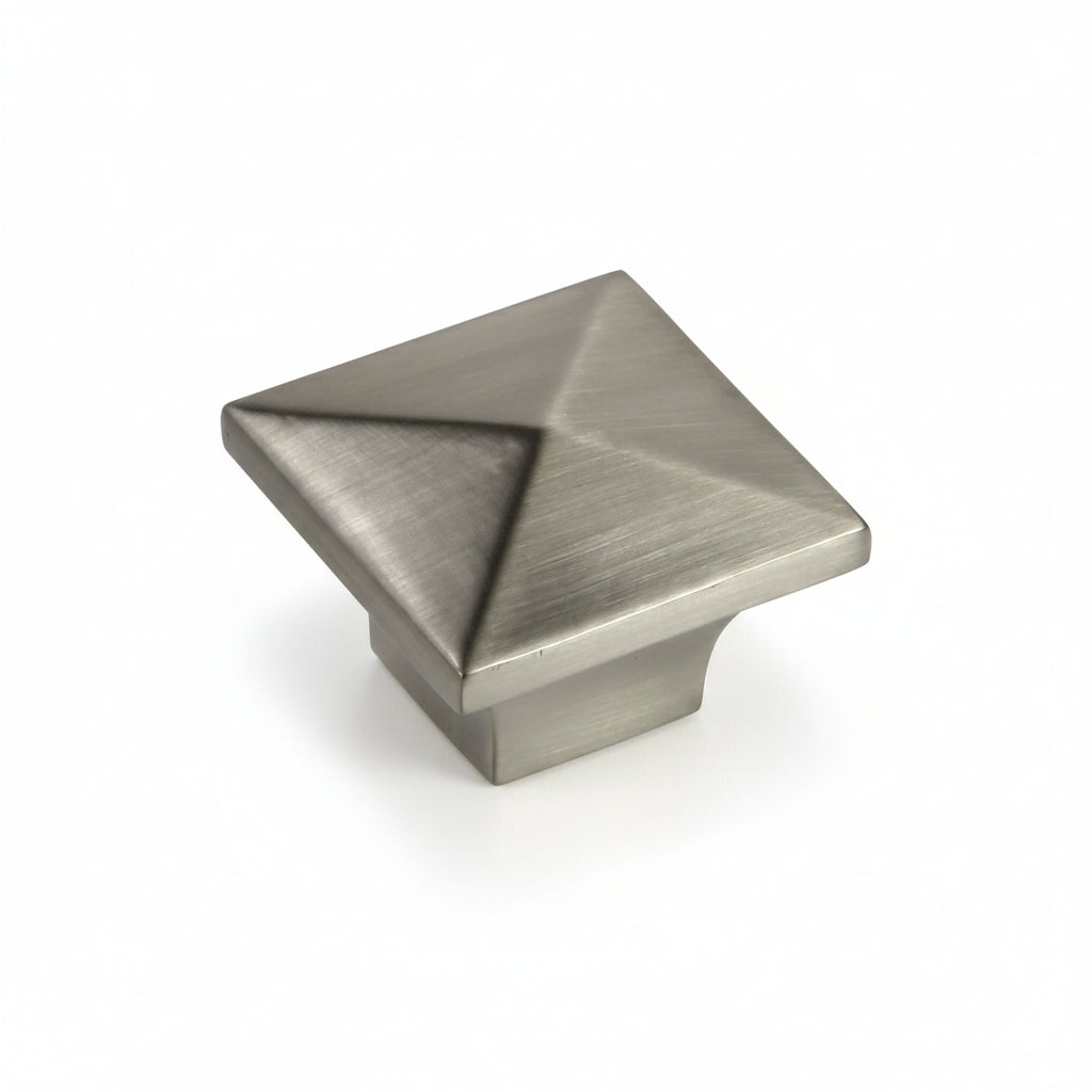 Silverline K2021 Cabinet Knob 32L x 32W x 22H (mm) Mid Century Modern Square - amerfithardware