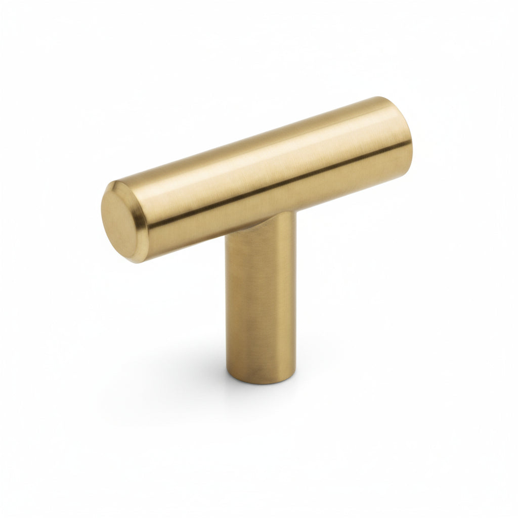 Silverline P5000 | Solid T-Bar Pulls with Knobs | Various Sizes & Finishes