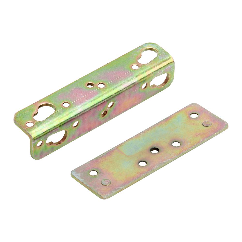 Silverline M0008 | Non-Mortise Bed Rail Bracket Connector (Set of 8)