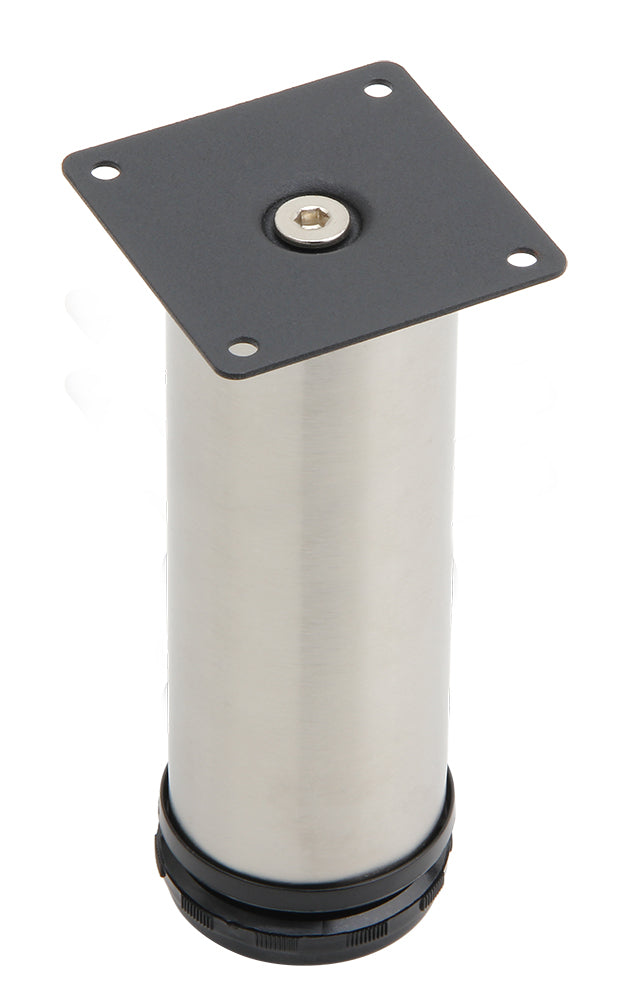 Silverline 4 Pack Adjustable SS201 Cabinet Leg in Brushed Satin Nickel Finish