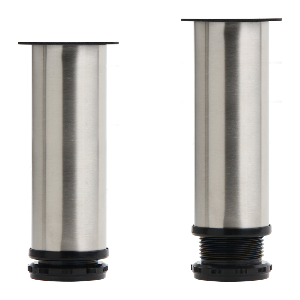 Silverline 4 Pack Adjustable SS201 Cabinet Leg in Brushed Satin Nickel Finish