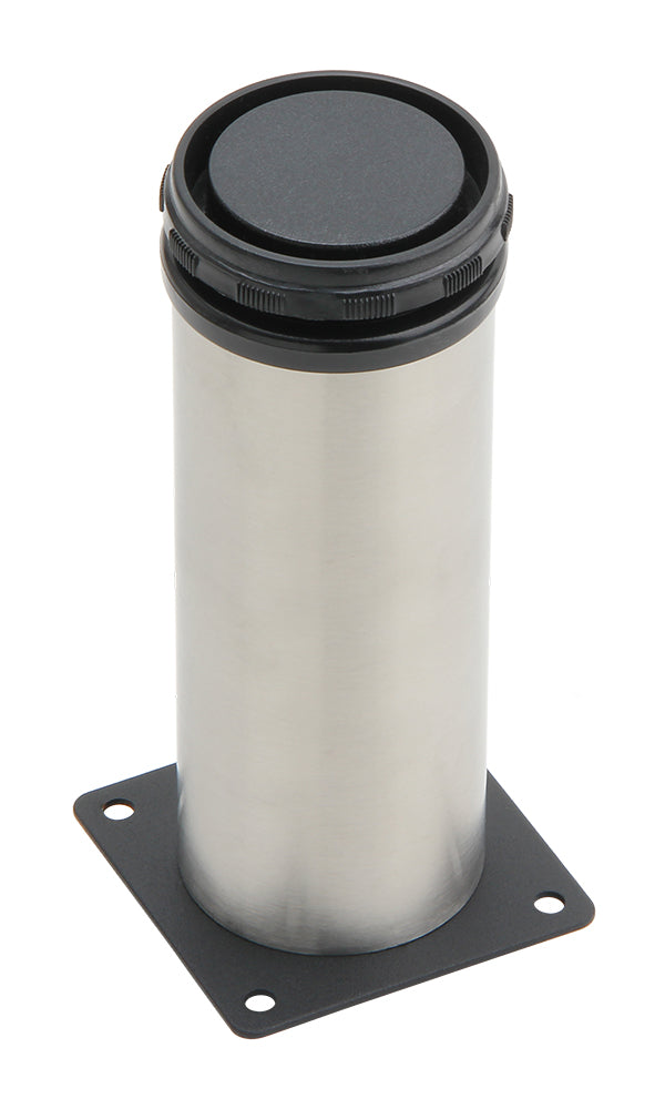 Silverline 4 Pack Adjustable SS201 Cabinet Leg in Brushed Satin Nickel Finish