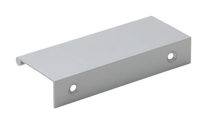 Silverline P1001 Aluminum Mount Finger Edge Tab Pull Handle in Anodized Aluminum Finish Various Sizes