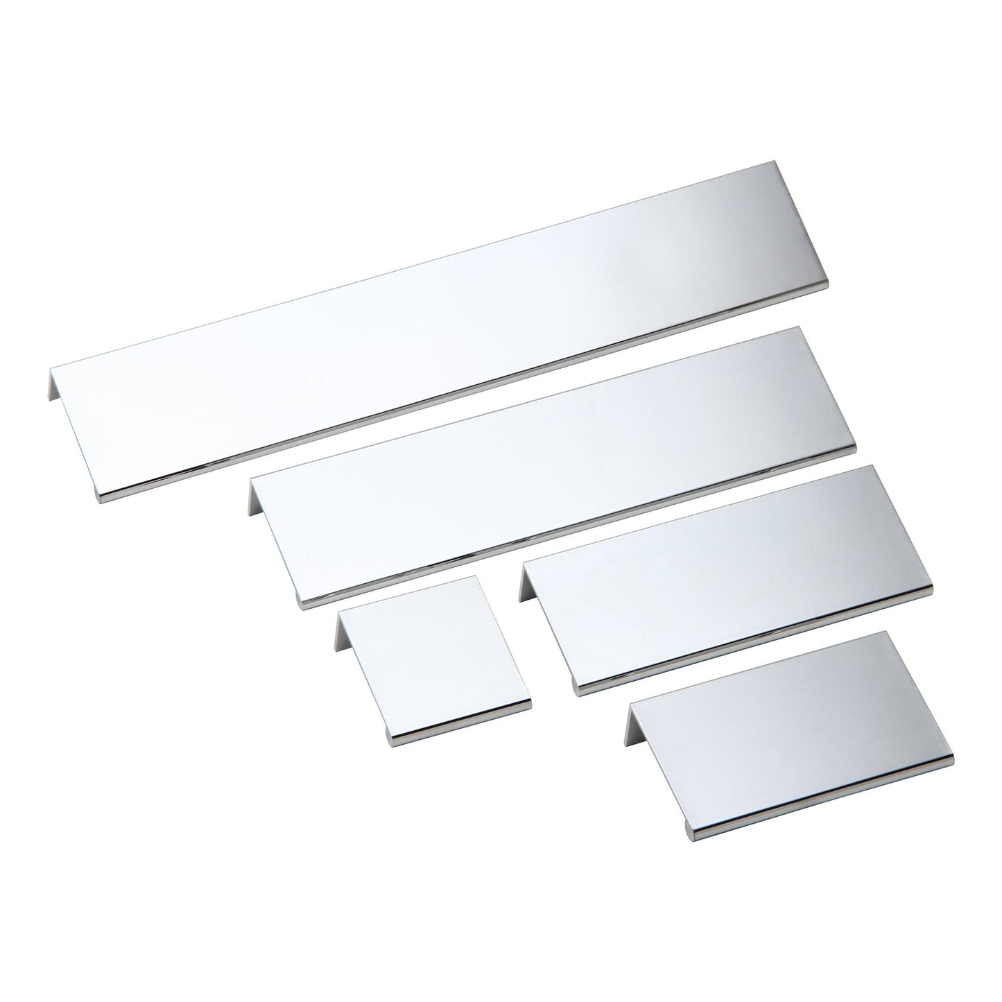 Silverline P1001 | Solid Tab Pulls Finger Pulls | Various Sizes & Finishes
