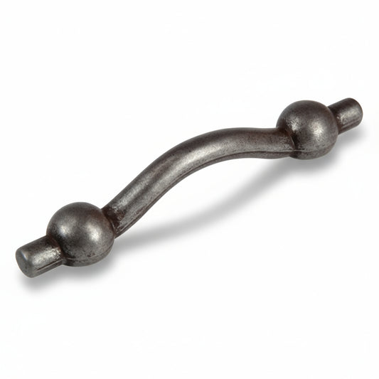 Silverline P2001 | Centers 4-1/4 in. Rustic Cabinet Pull in Antique Iron