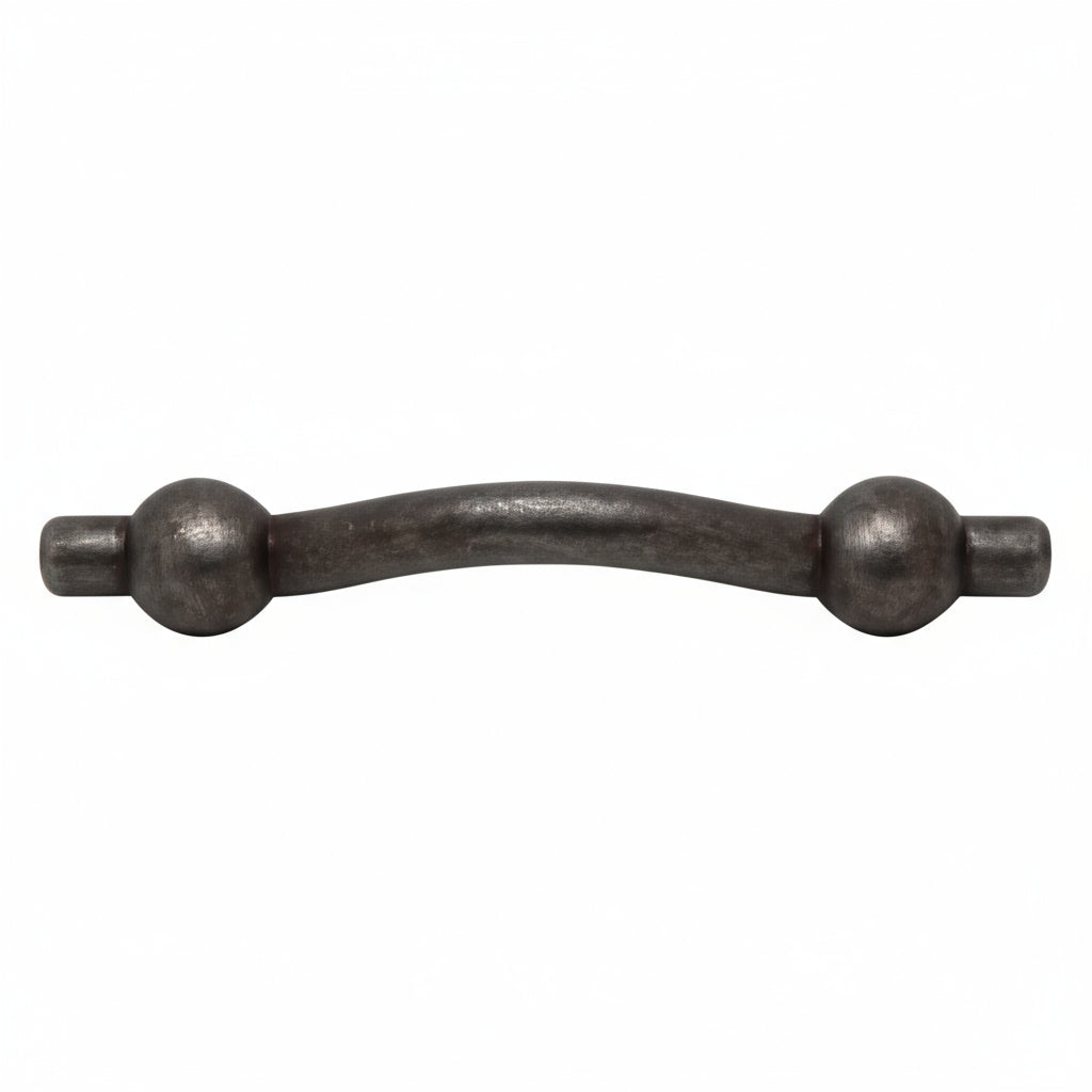 Silverline P2001 Pewter Garden Handle Barbell Rustic CC: 4-1/4 inch Cabinet Hardware - amerfithardware