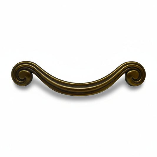 Silverline P2002 Cabinet Pull Handle CC: 128 mm ~ 5 inch Spiral Scroll Volute Column - amerfithardware