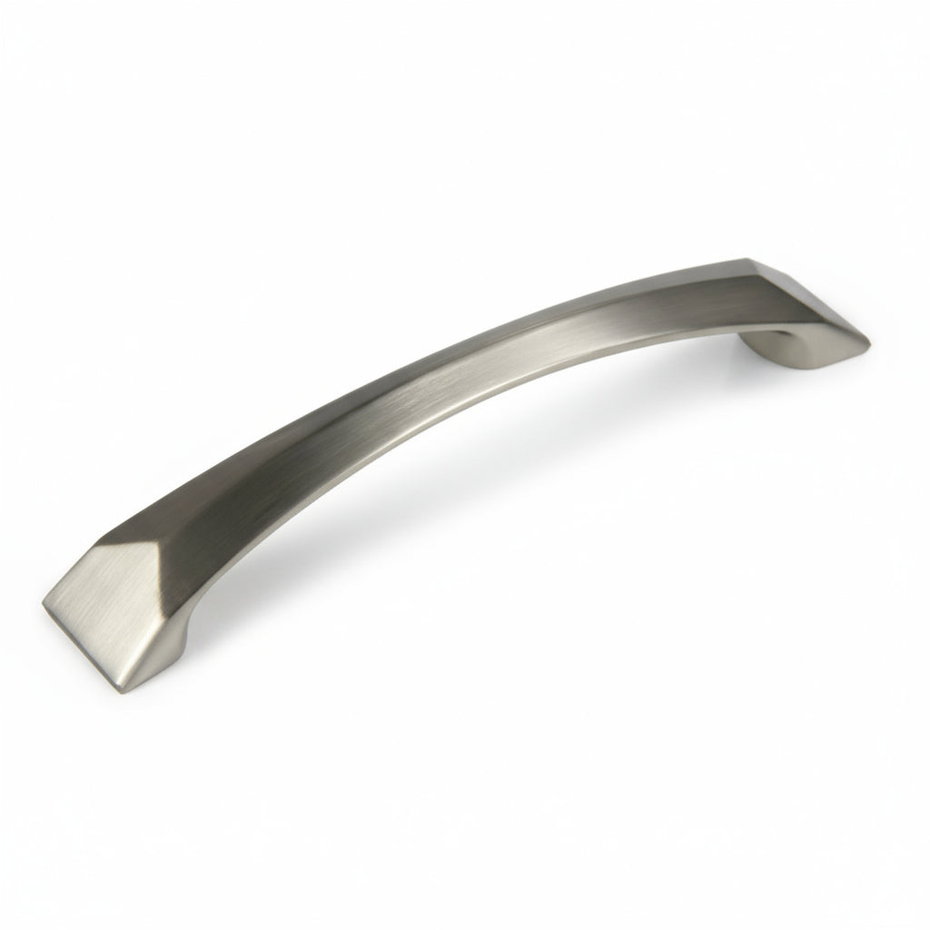 Silverline P2028 | Centers 5-1/16 in. Contemporary Arch Beveled Cabinet Pull | Various Finishes