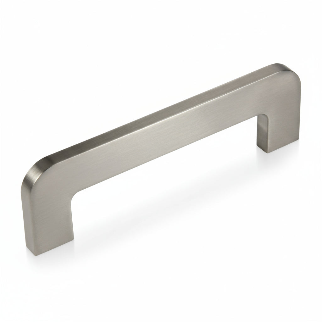 Silverline P2030 Cabinet Geometric Curved Pull Handle Flat Bar CC: 128 mm ~ 5 inch - amerfithardware